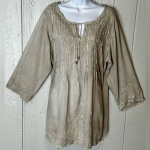 Solitaire Taupe Women's Tunic
